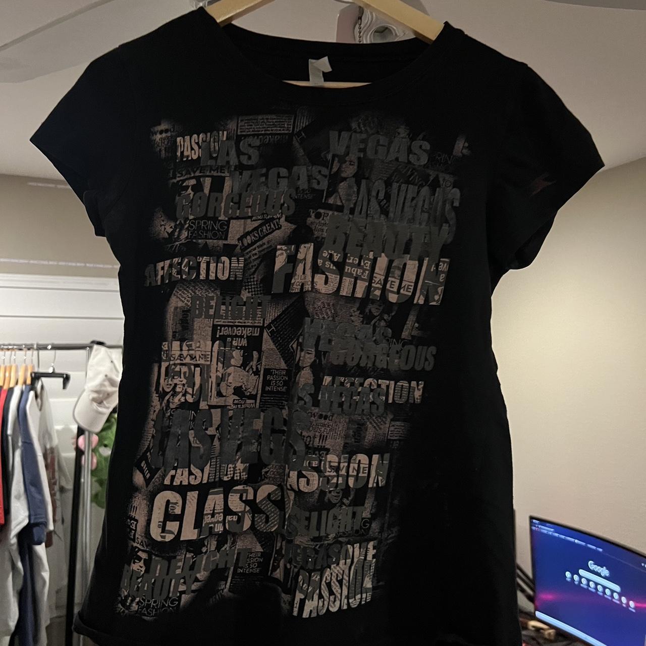 CUTE GIRLS Y2K LAS VEGAS GRUNGE SHIRT GREAT... - Depop