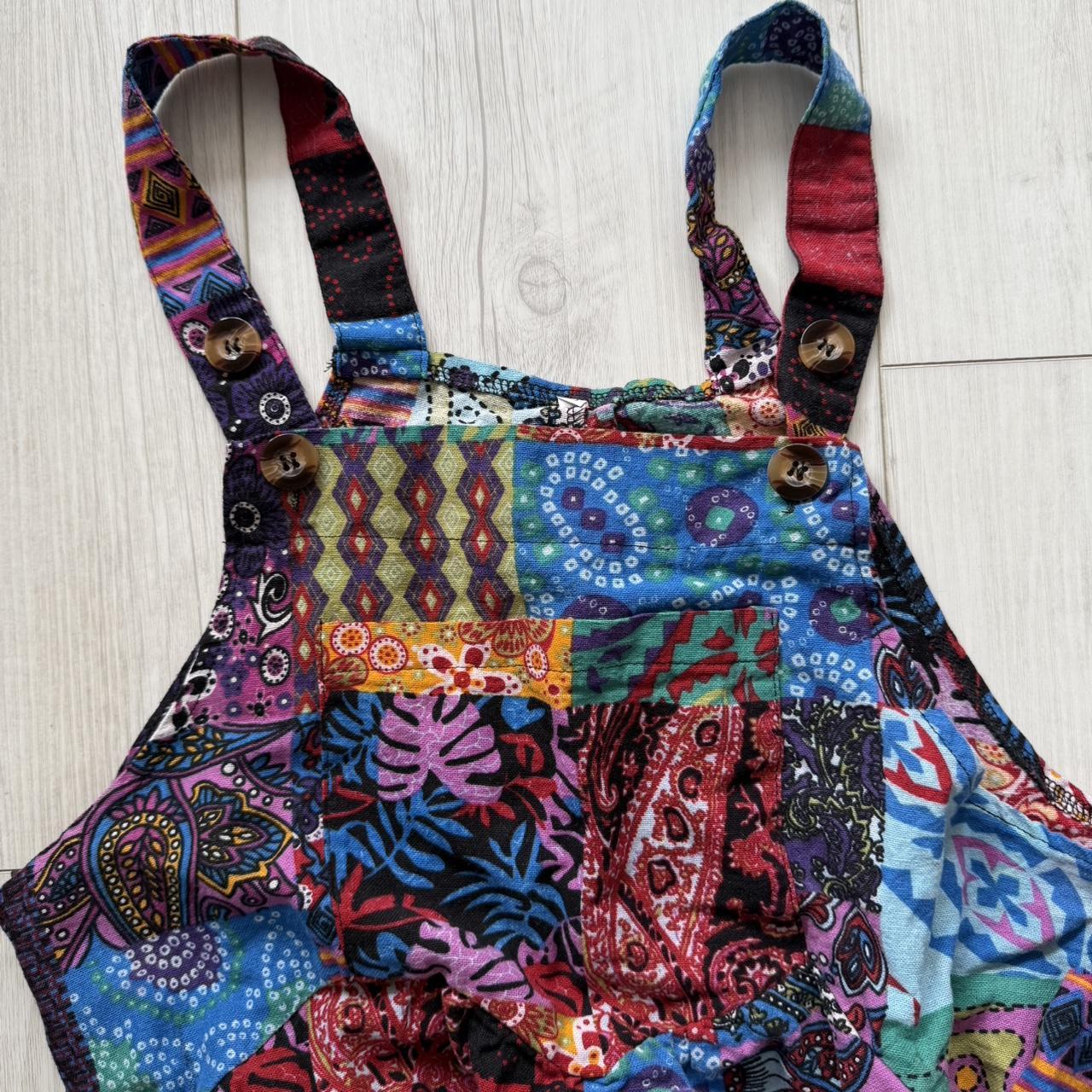 Women's Overalls - Multi - S – Colourful patchwor… - image 2