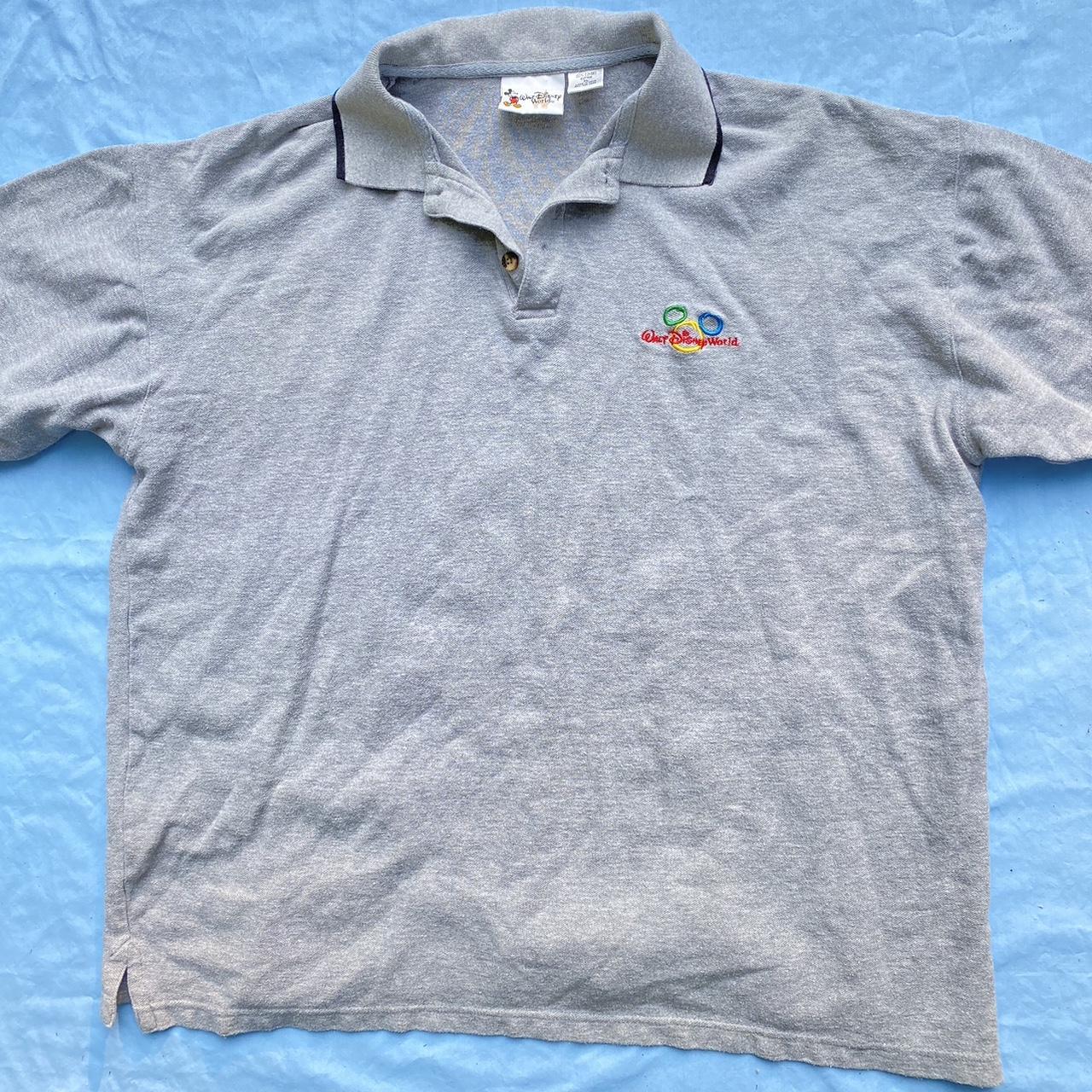 Vintage Men's Polo Shirt - Grey - XL