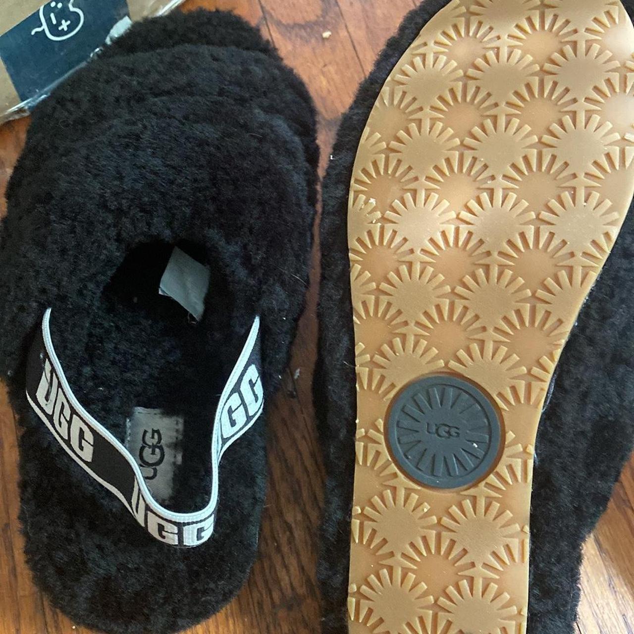 Authentic ugg Australia slippers strap fur Depop