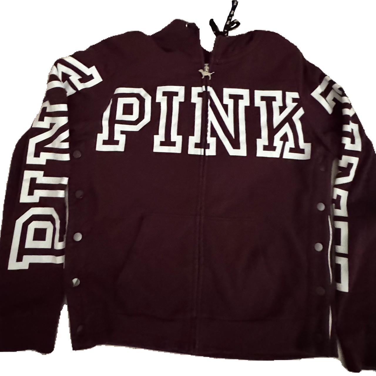 Maroon VSPink outlet Zip up Hoodie