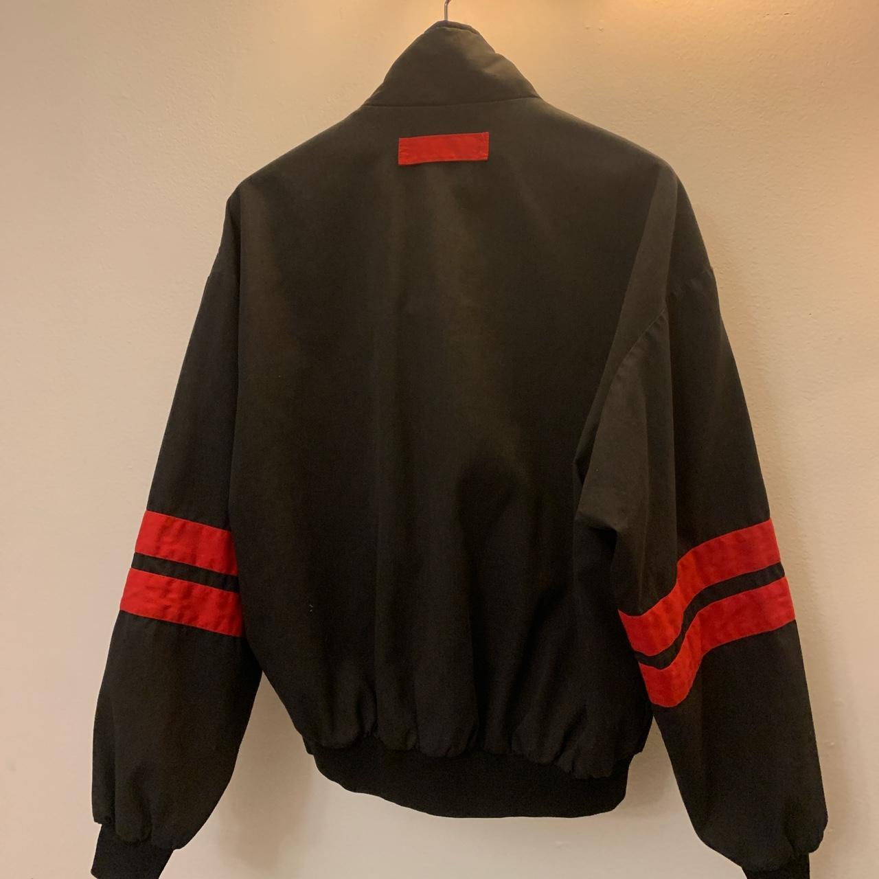 Winston Men's Black and Red Jacket | Depop