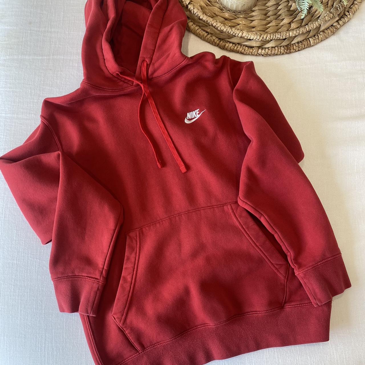 Nike Women's Red Hoodie | Depop