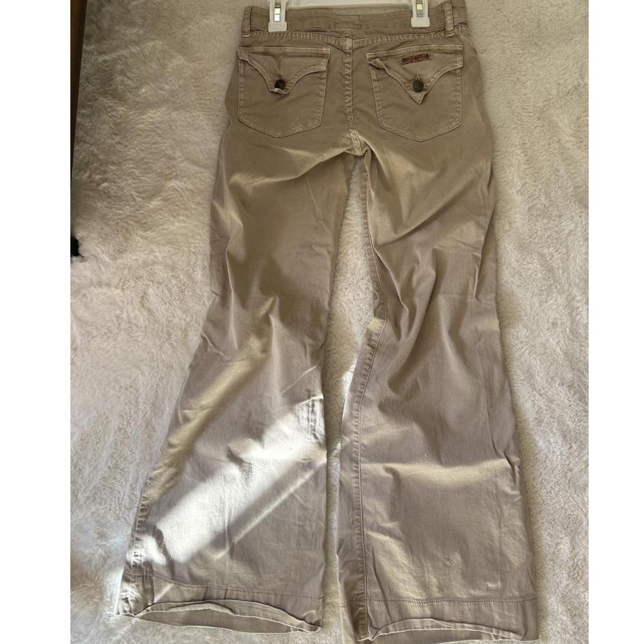 Hudson Jeans Women's Cream Jeans Depop