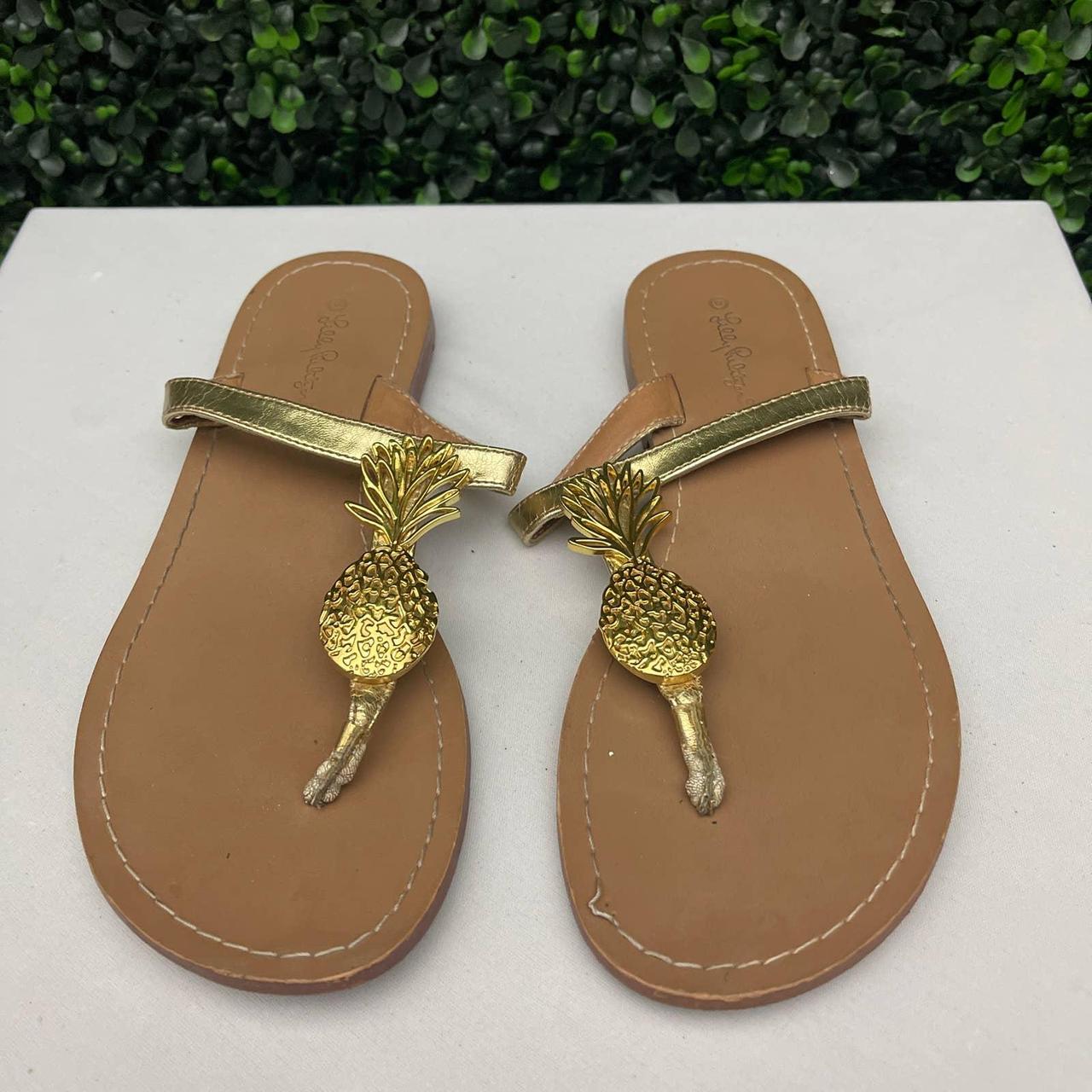 Lilly pulitzer 2025 pineapple sandals