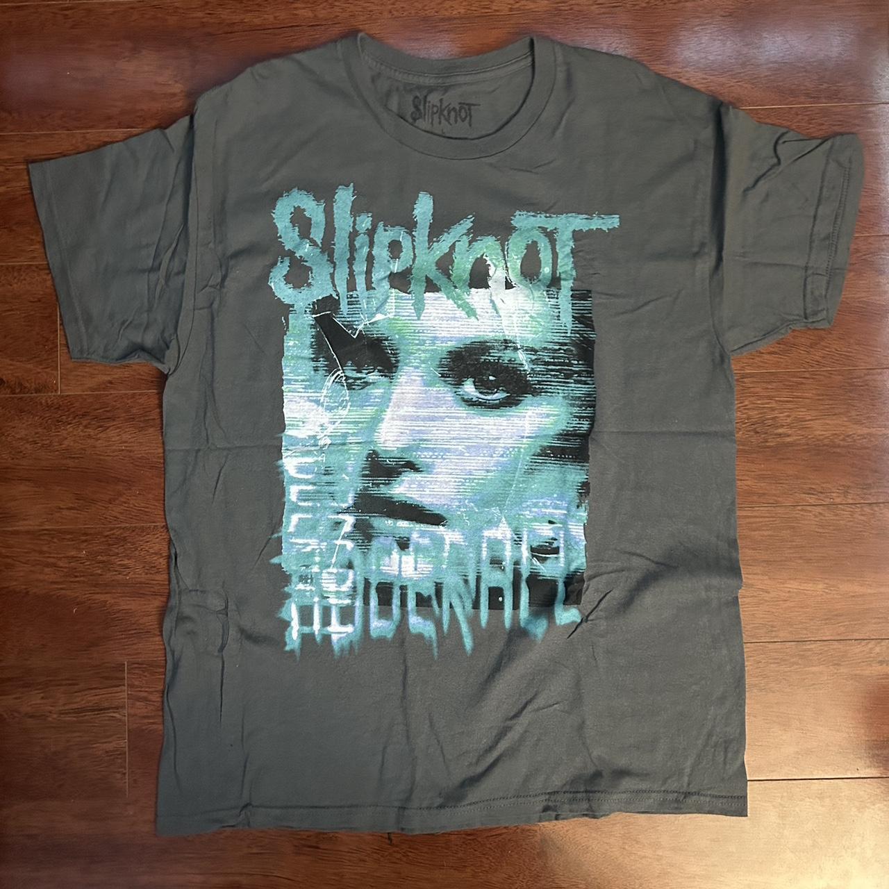 Slipknot band shirt, didnt really wear it honestly... - Depop