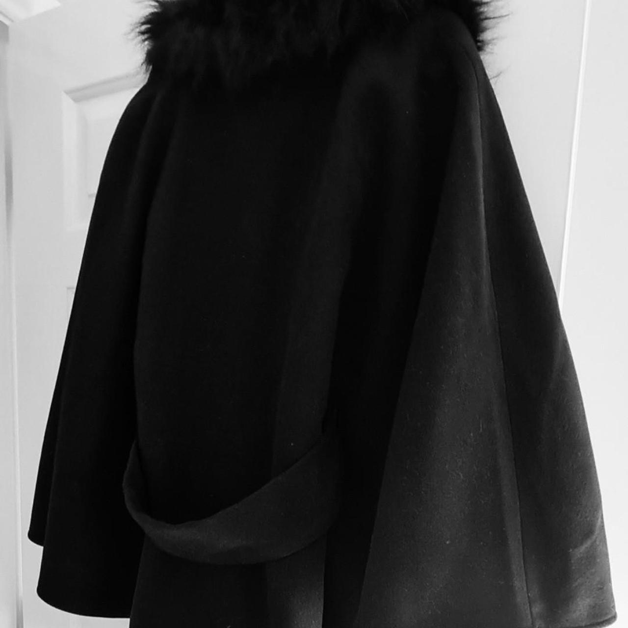 Principles black shop fur coat