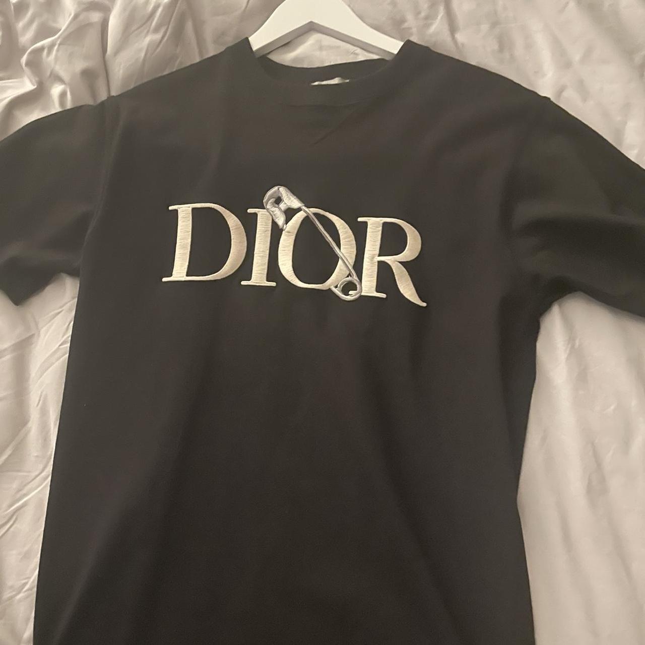 Dior X Judy Blame Safety Pin embroidered T- Shirt