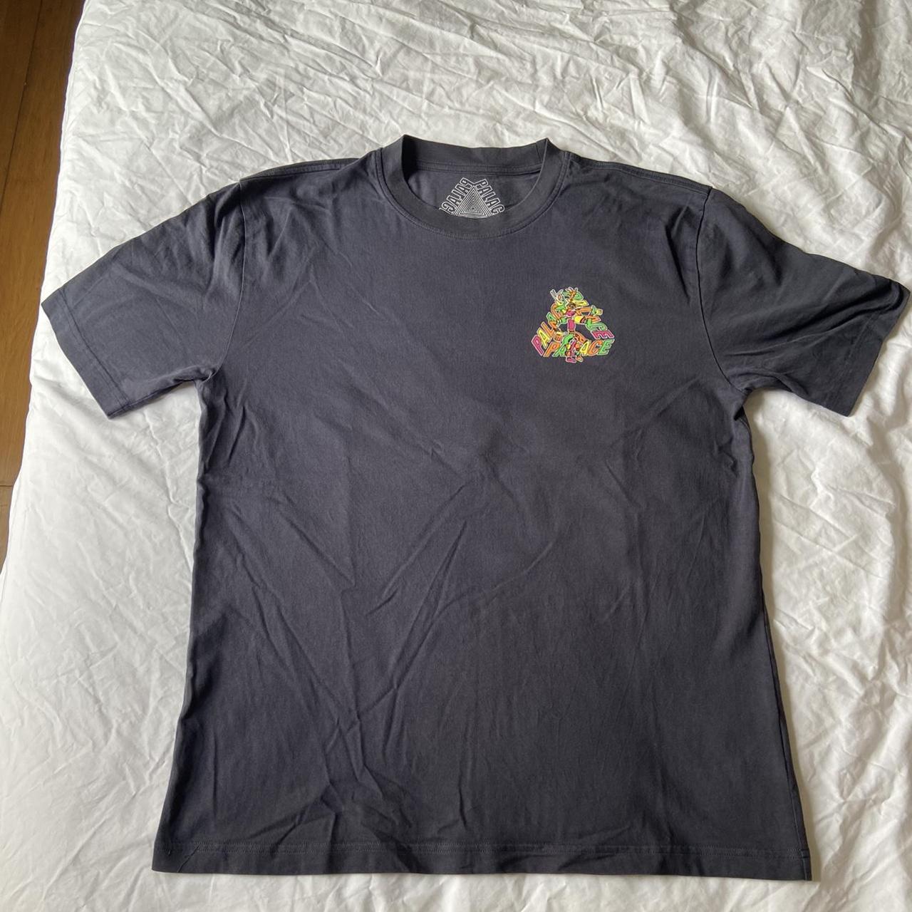 Palace Tri Ferg tee shirt. Palace T shirt Navy blue... - Depop