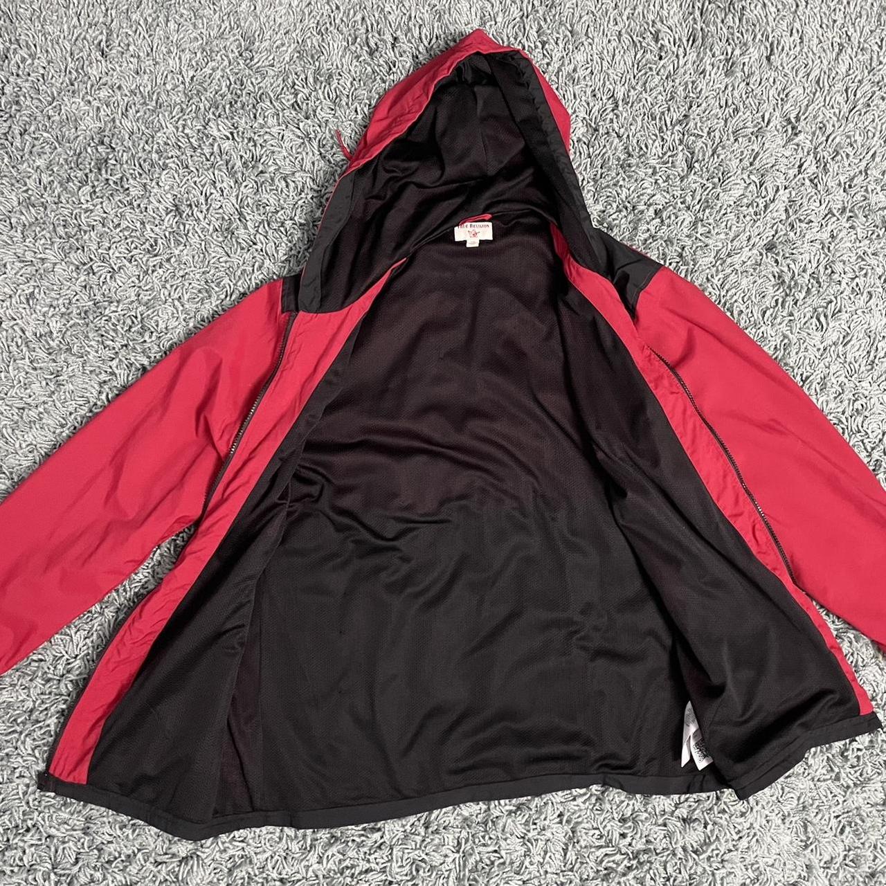 Red and black 2024 true religion jacket