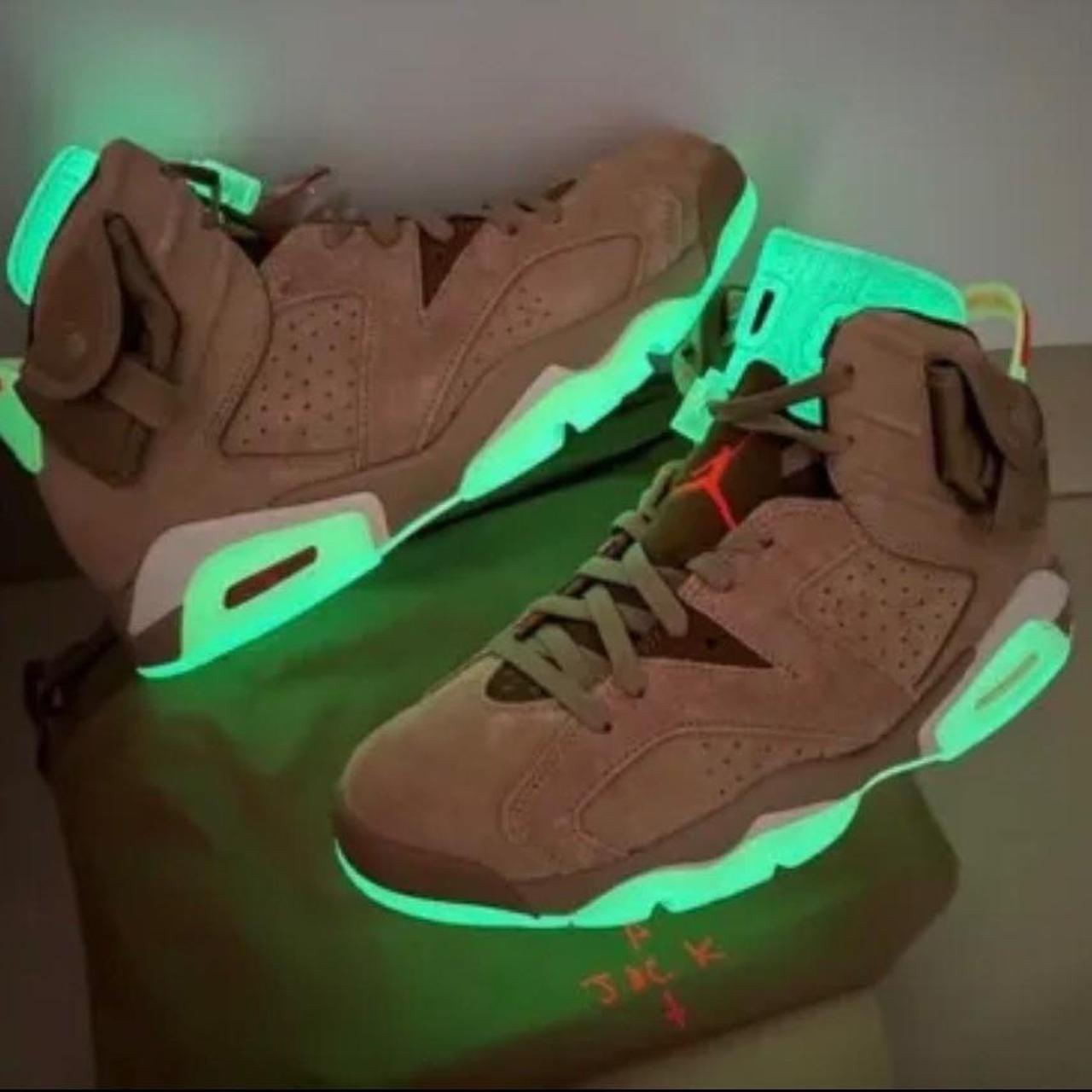 Jordan 6s Travis Scott Glow in the Dark Brand new Depop