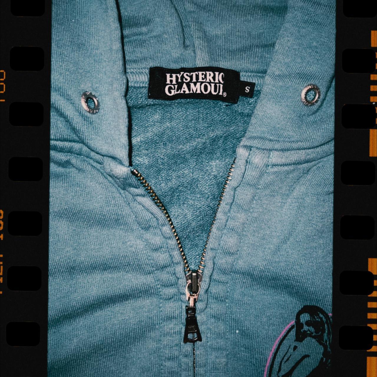 HYSTERIC GLAMOUR Motor CIty blue-green zip up | Depop