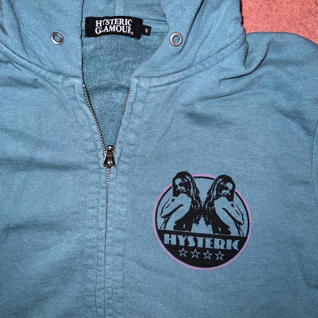 HYSTERIC GLAMOUR Motor CIty blue-green zip up | Depop