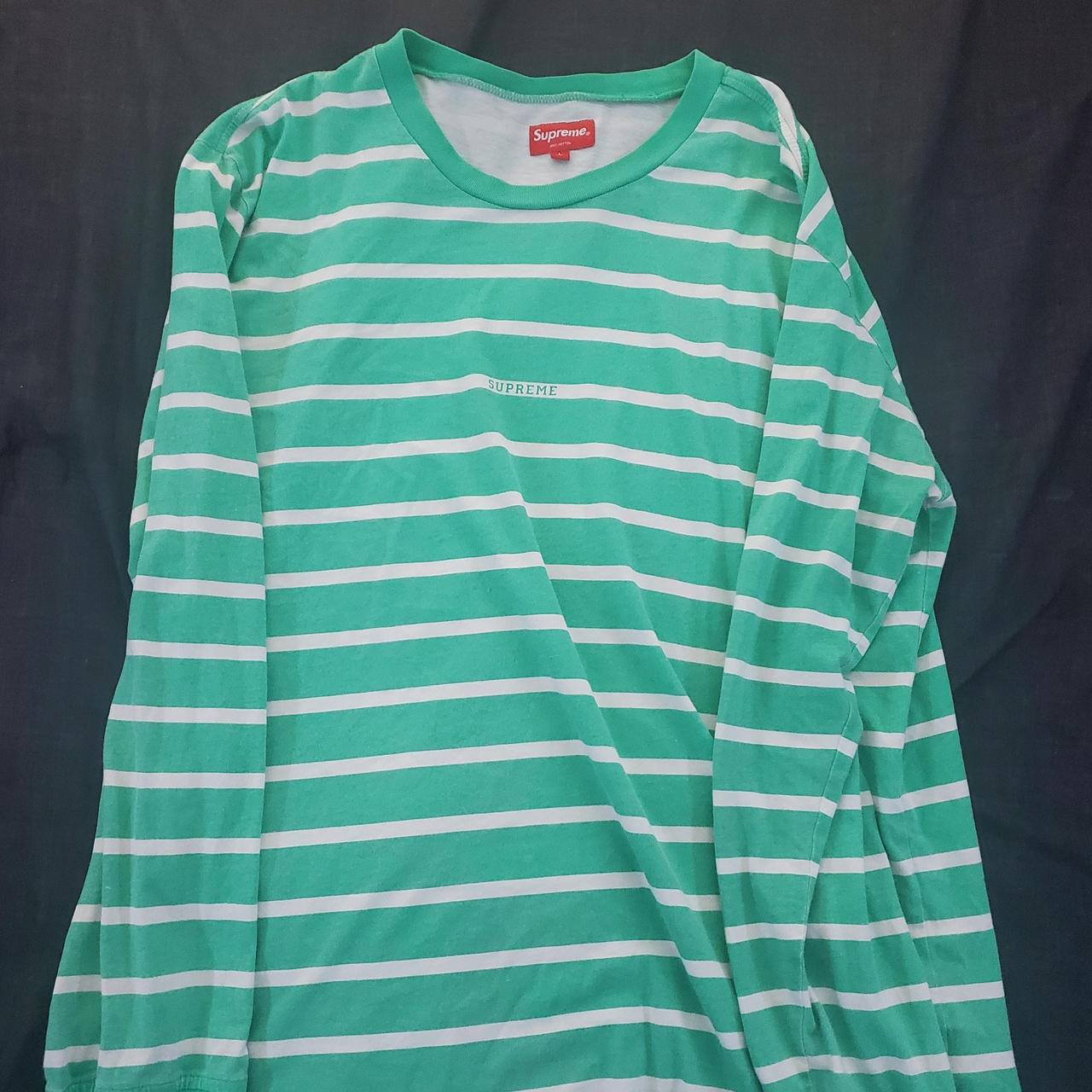 Green Striped Supreme Size 7/10