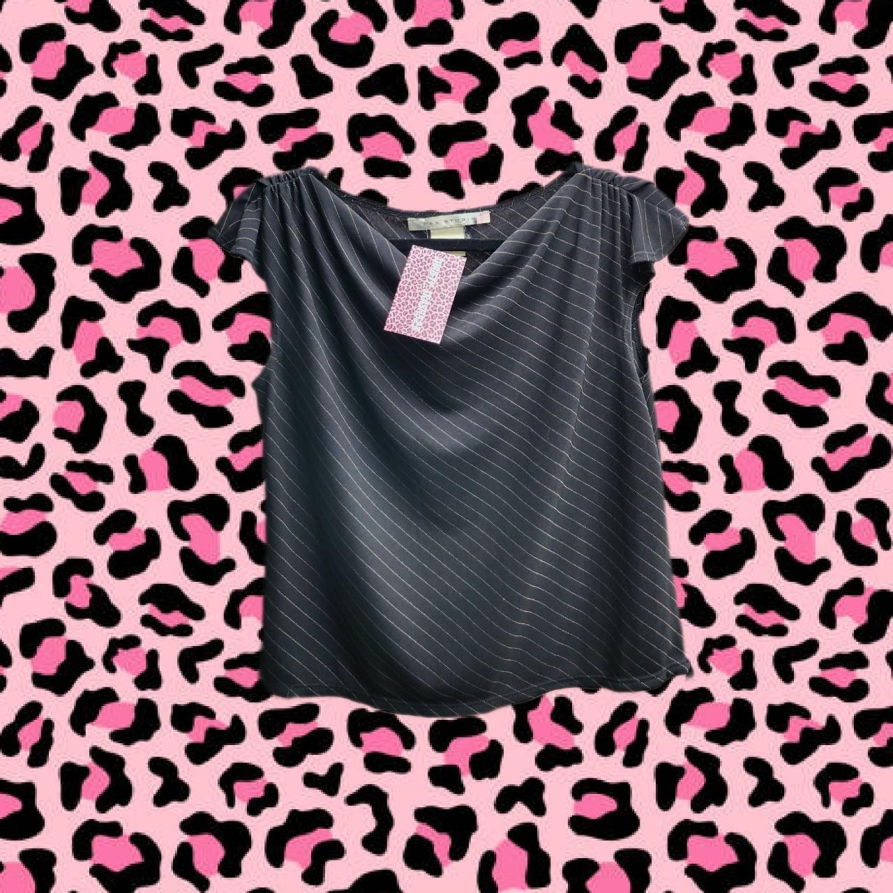 Max Studio Women's Black Blouse Depop