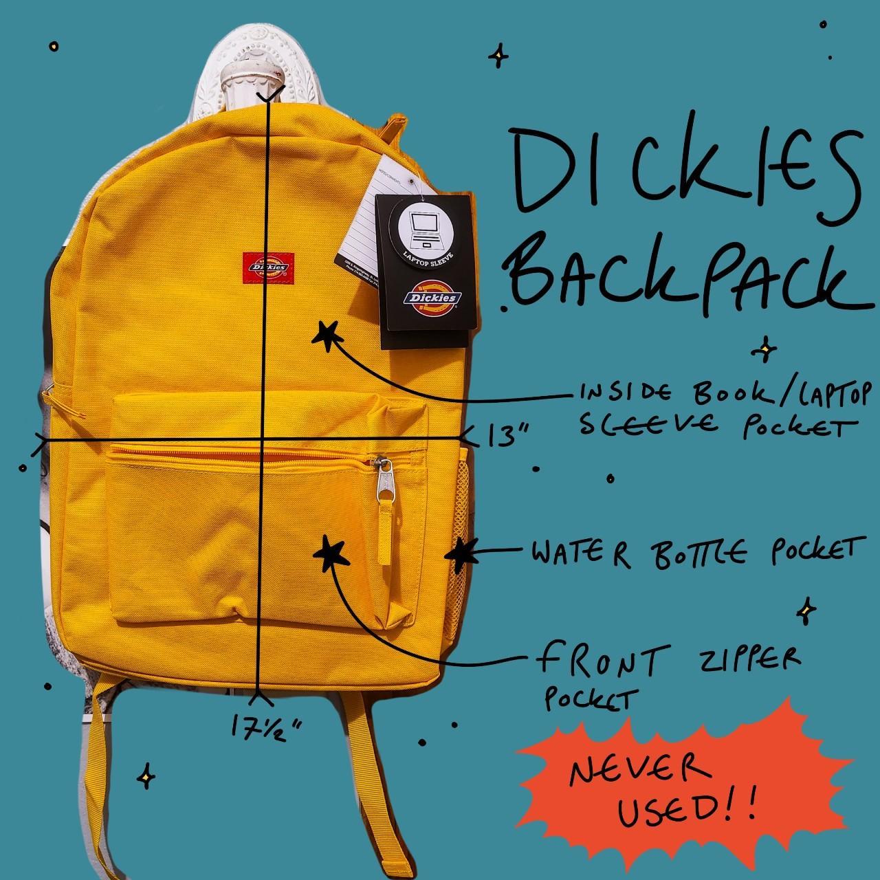 this Dickies sunflower yellow backpack is brand new,... - Depop