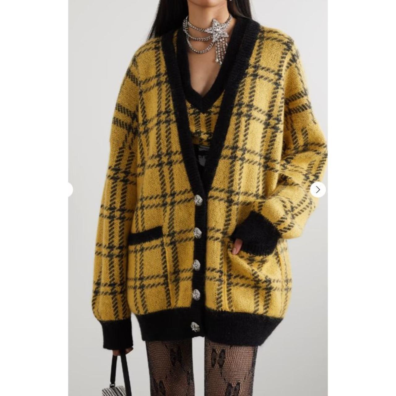 ALESSANDRA RICH Metallic Checked Knitted | Depop
