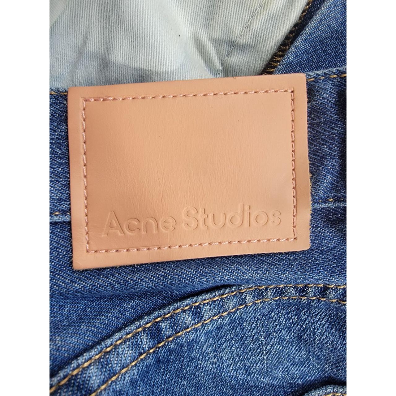 ACNE STUDIOS BLA KONST 1997 Dark Blue Trash Straight Jeans