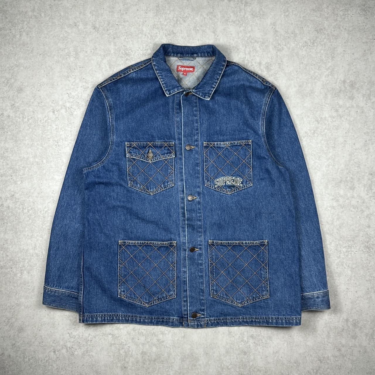 SUPREME DIAMOND STITCH DENIM JACKET 📌I love how it... - Depop