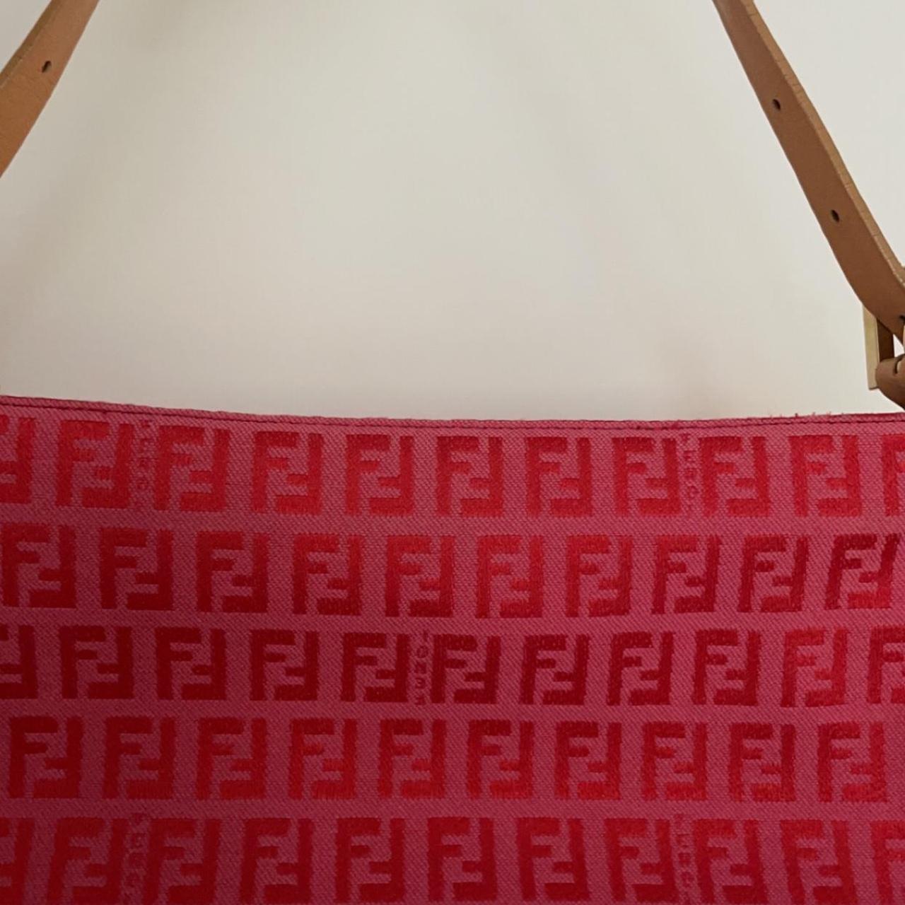 FENDI Red Classic Logo cosmetic bag - perfect for - Depop