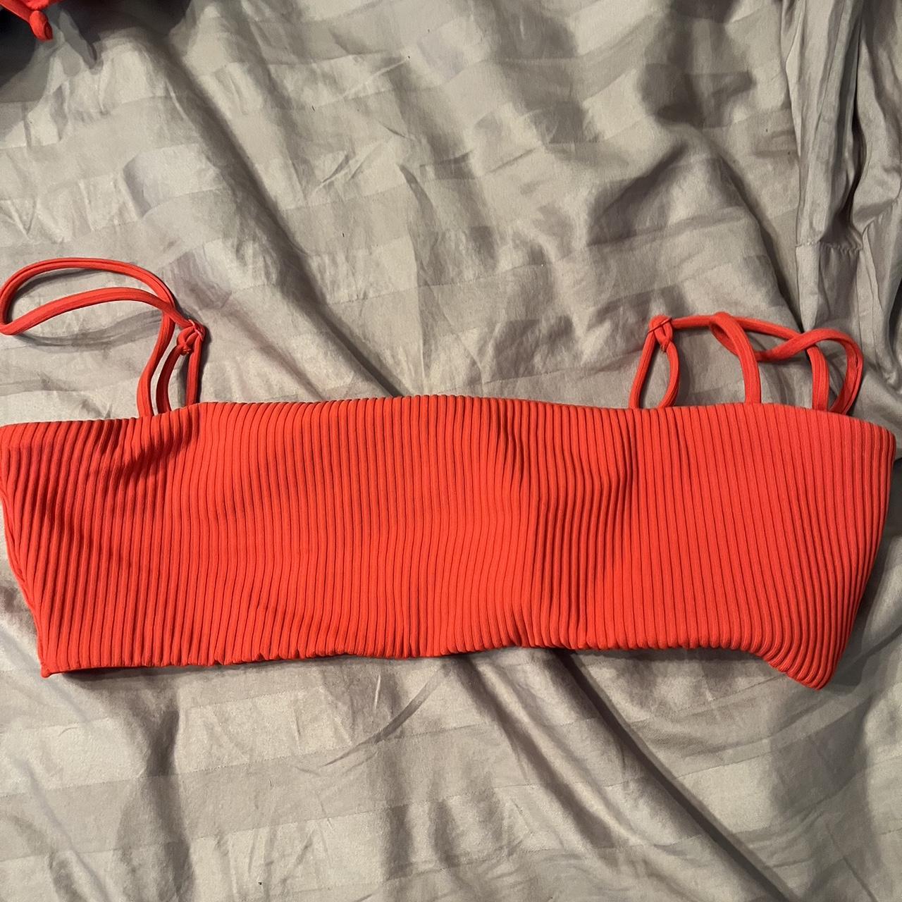 Red string bikini La hearts- PacSun Size Medium... - Depop