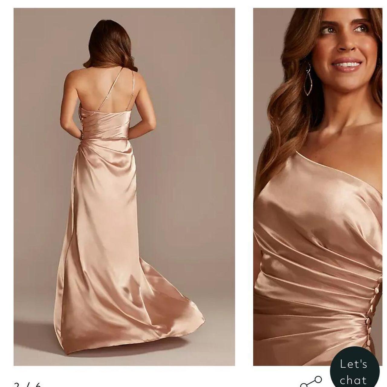 Davids Bridal Galina Signature charmeuse draped. Depop