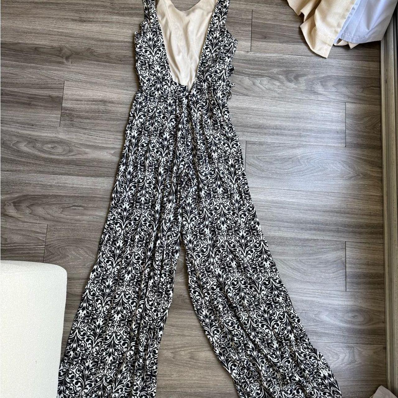 Source Unknown Women's Casual Jumpsuit - Black/Wh… - image 4