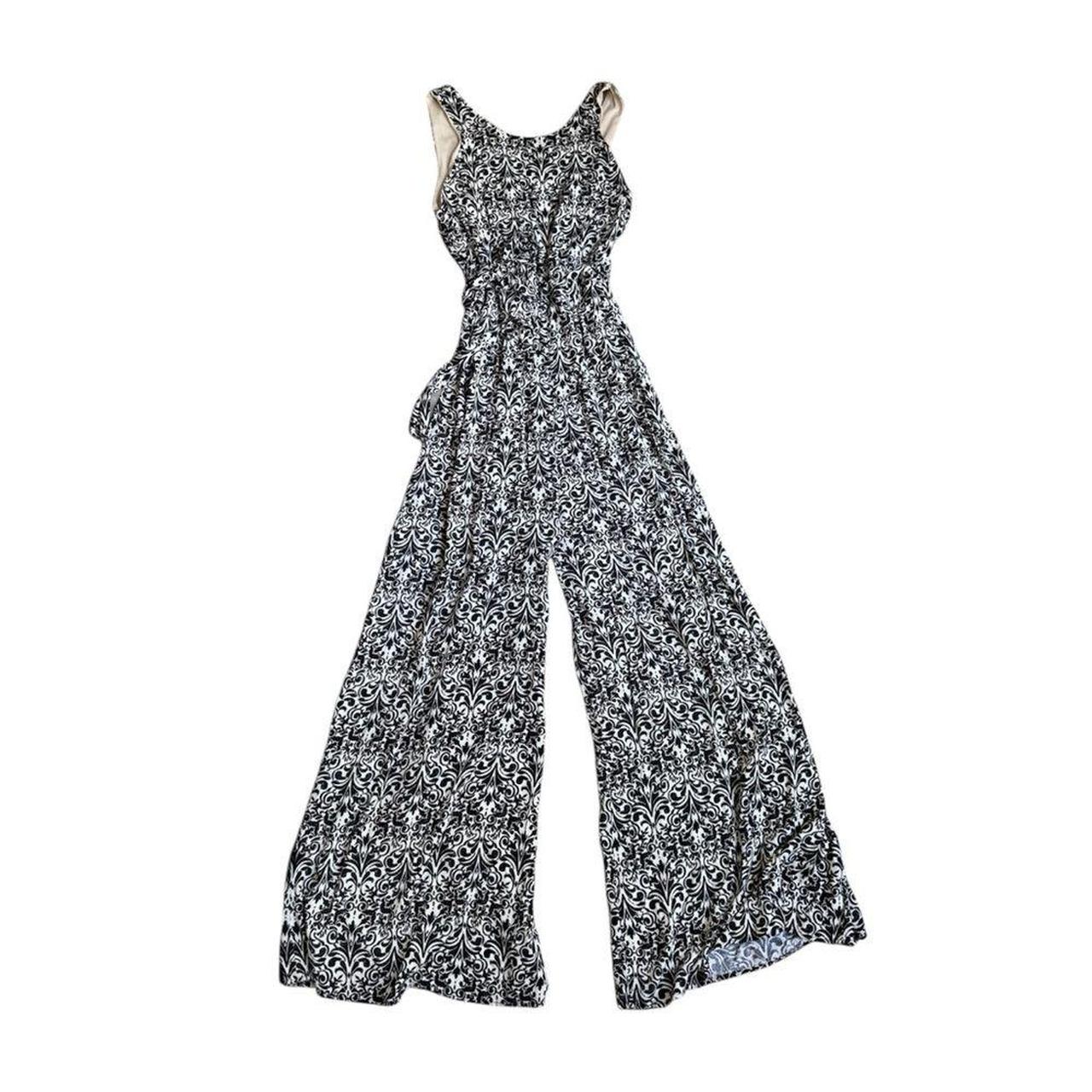 Source Unknown Women's Casual Jumpsuit - Black/Wh… - image 1