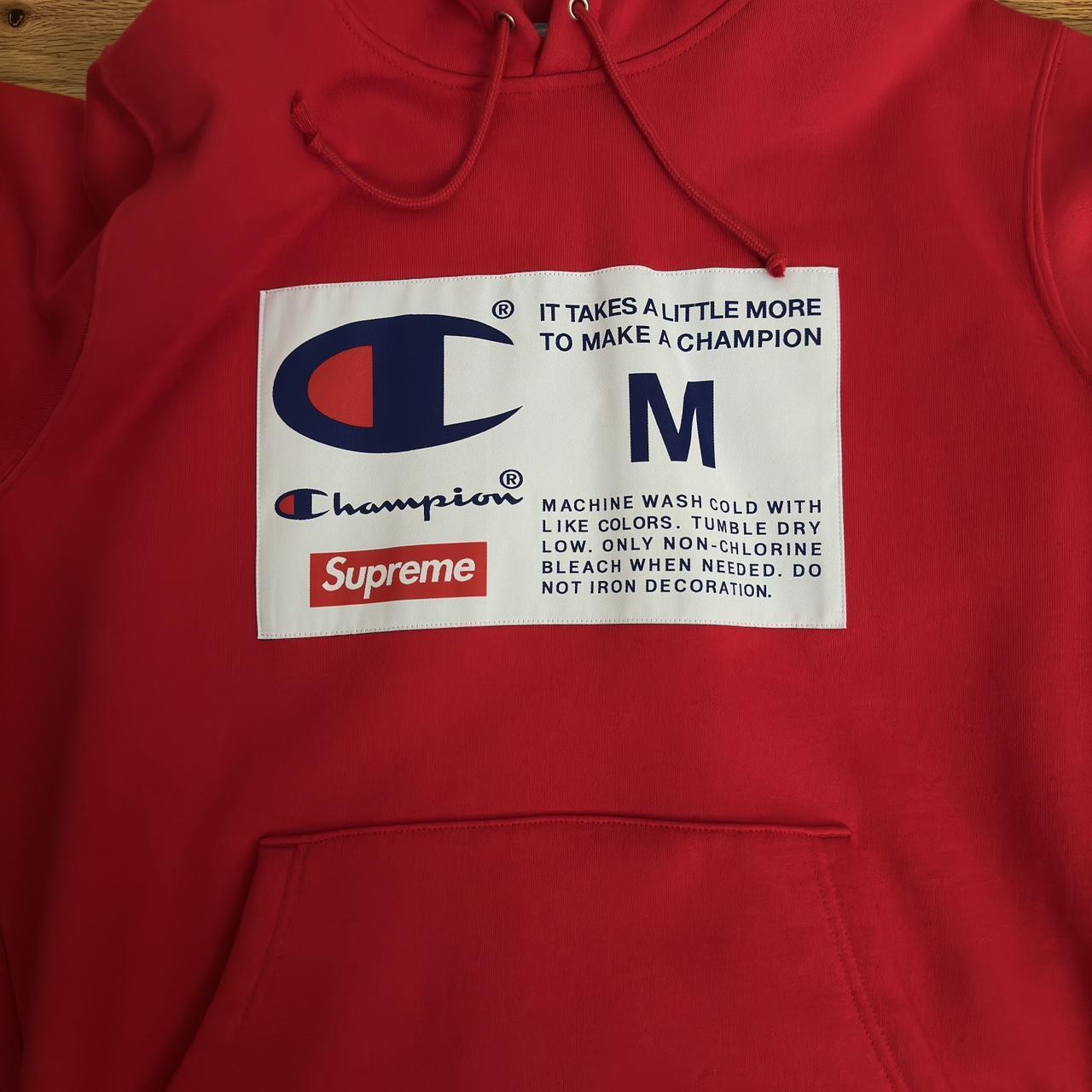 Supreme hotsell champion label