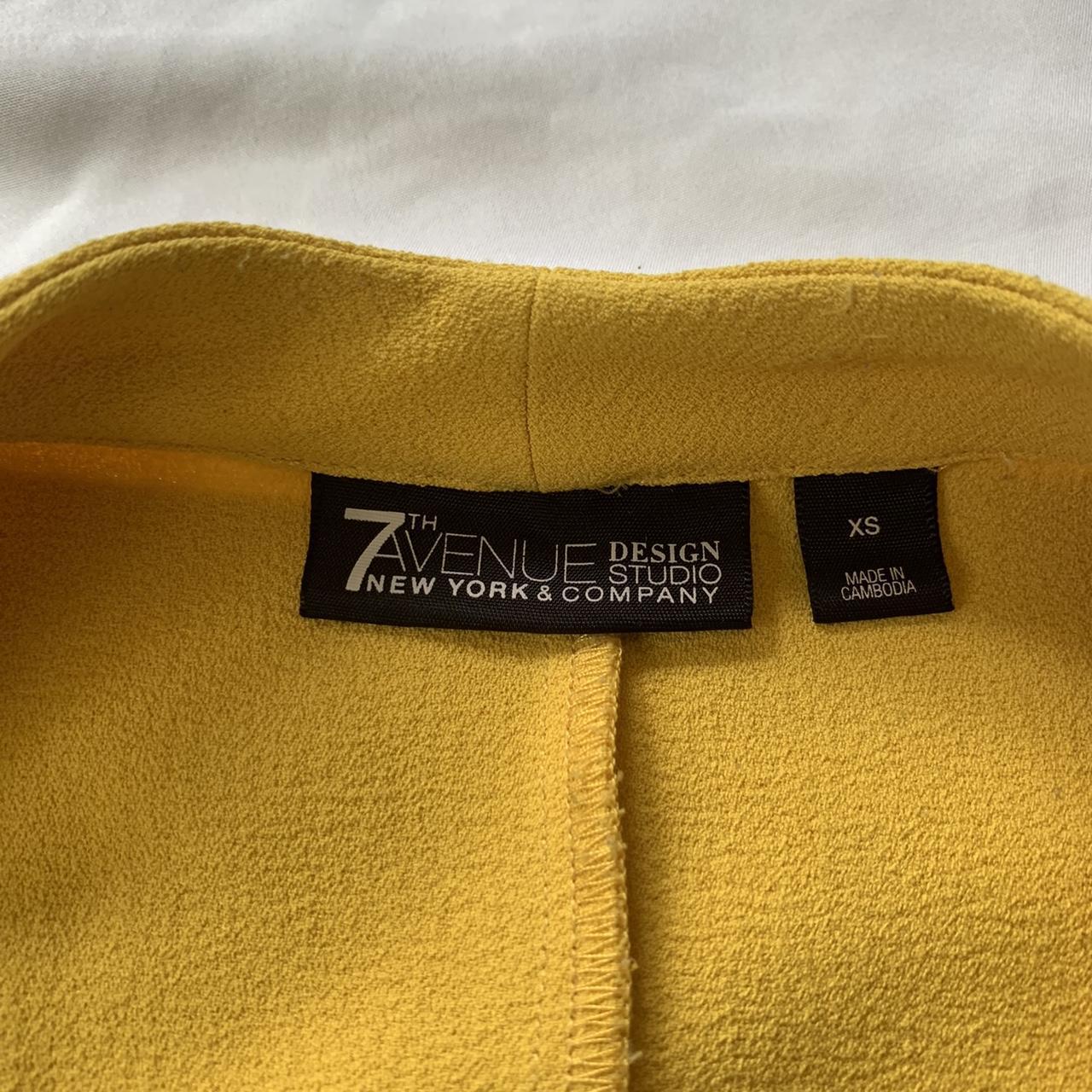 New York & Company Women's Yellow Tailored-jackets | Depop