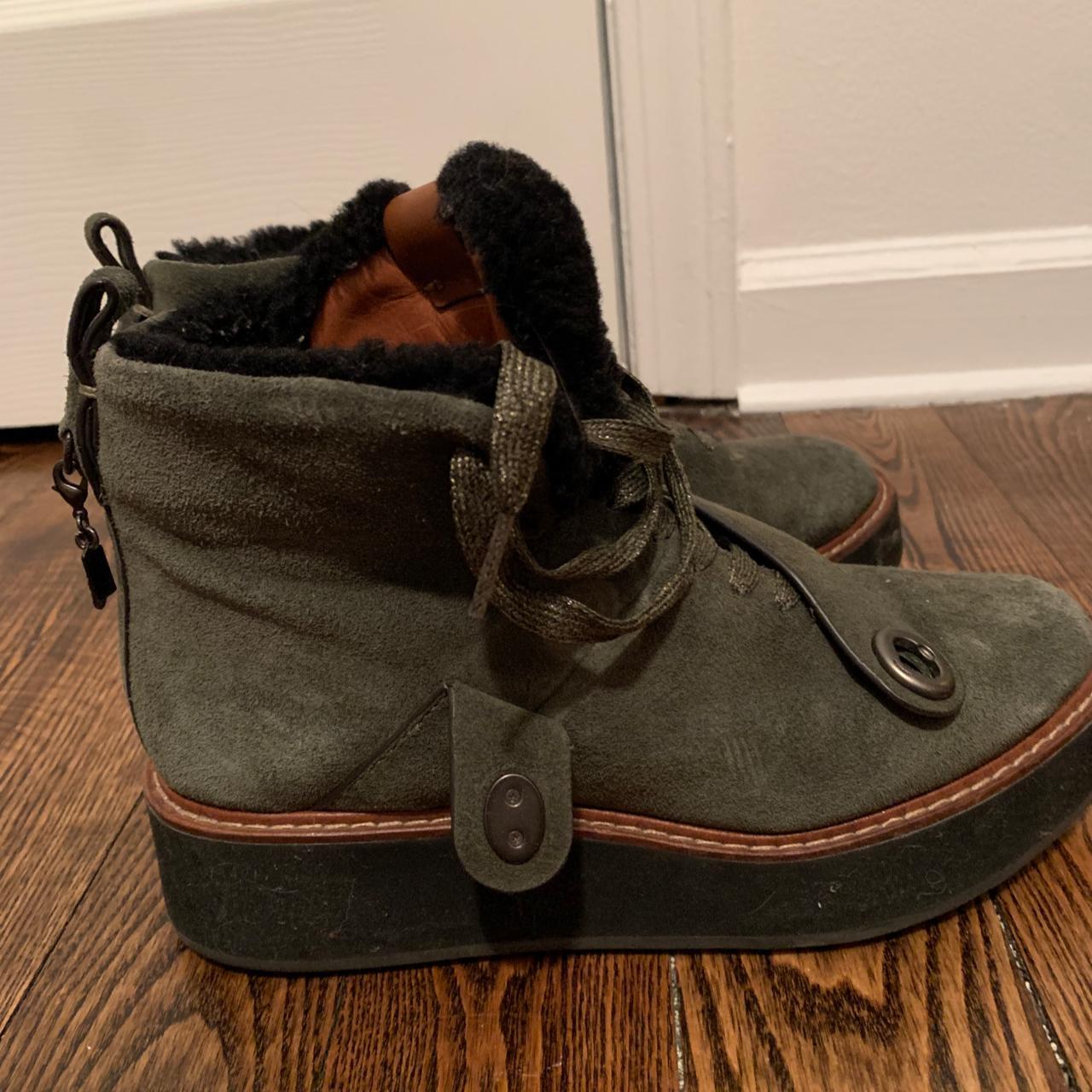 Coach Men's Green Boots | Depop