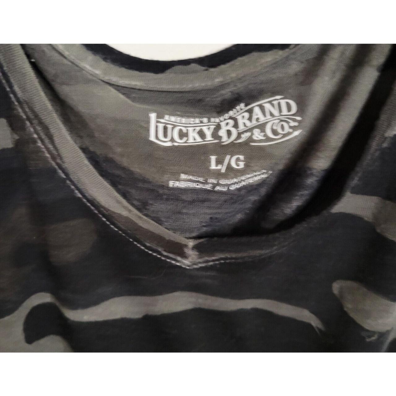 Lucky Brand Graphic Pullover Short Sleeve T-Shirt - Depop