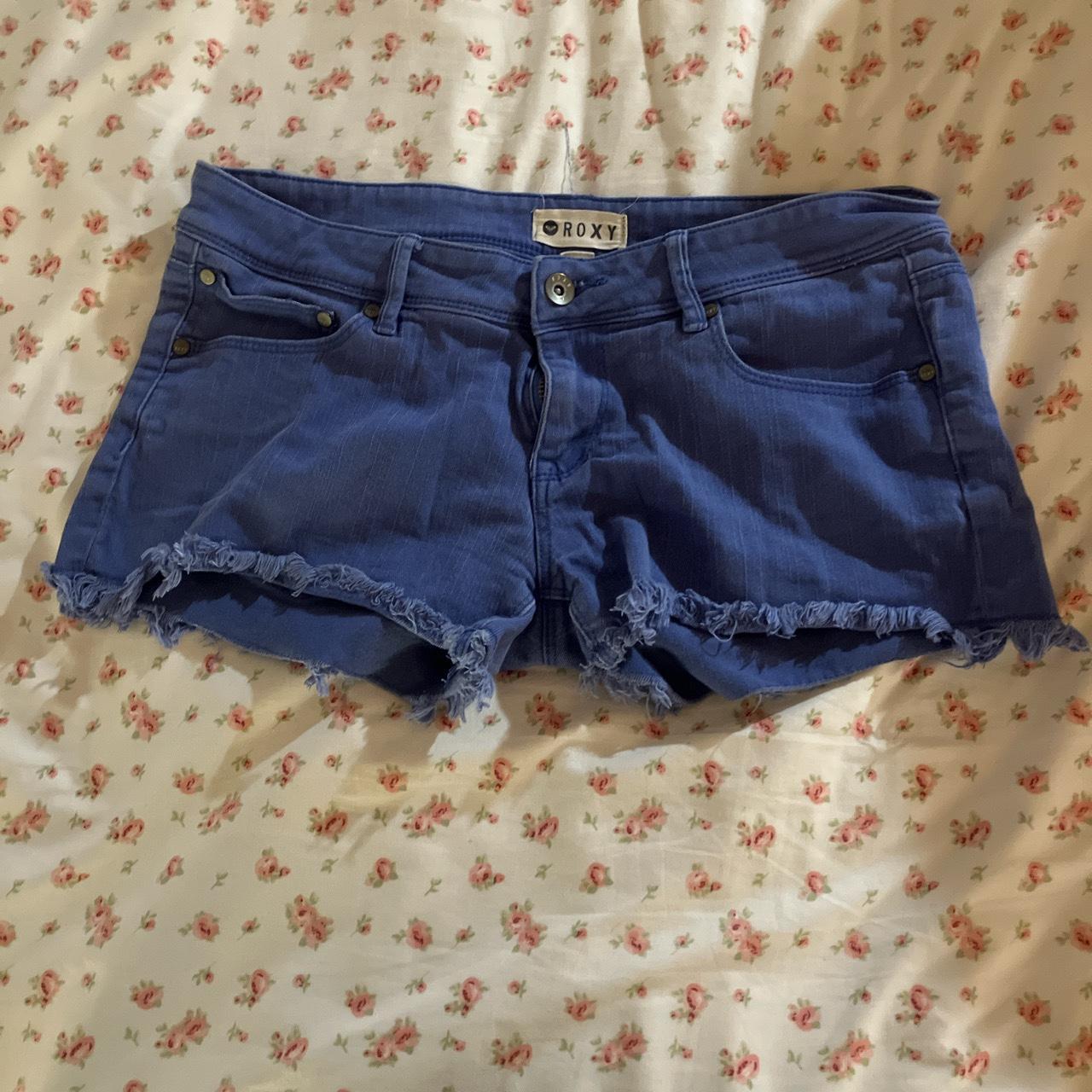 Roxy baby blue shorts Size 20 women’s Very short... Depop