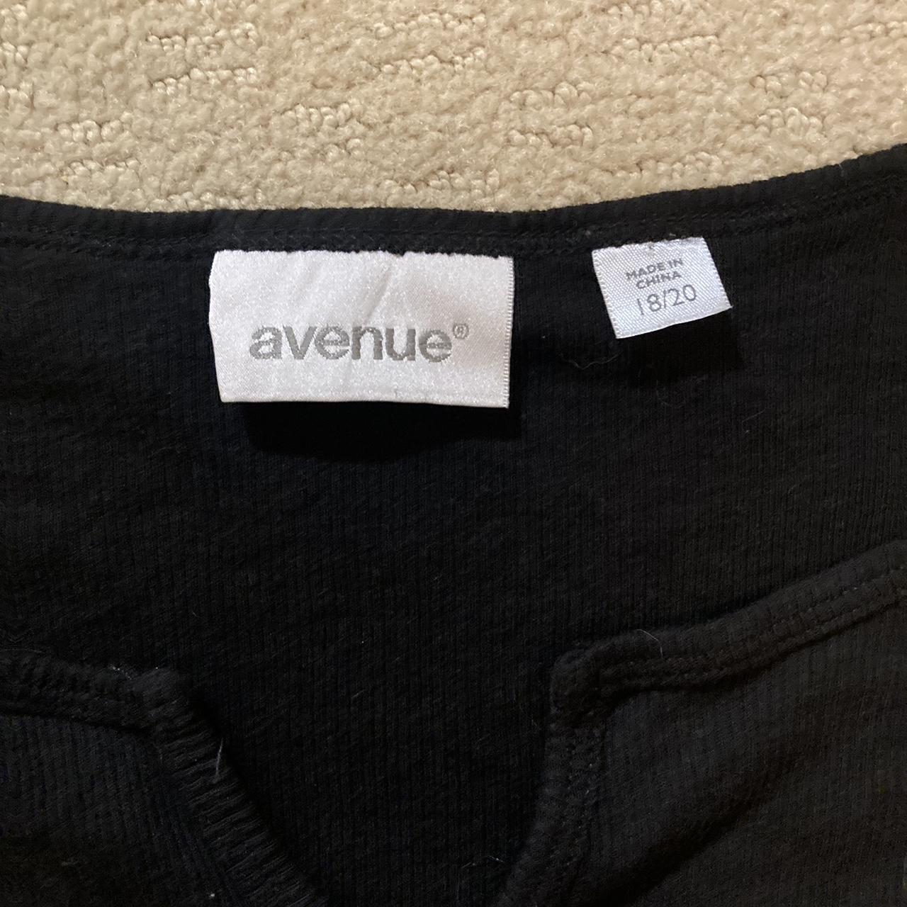 Avenue Women's Cream and Black Shirt (3)