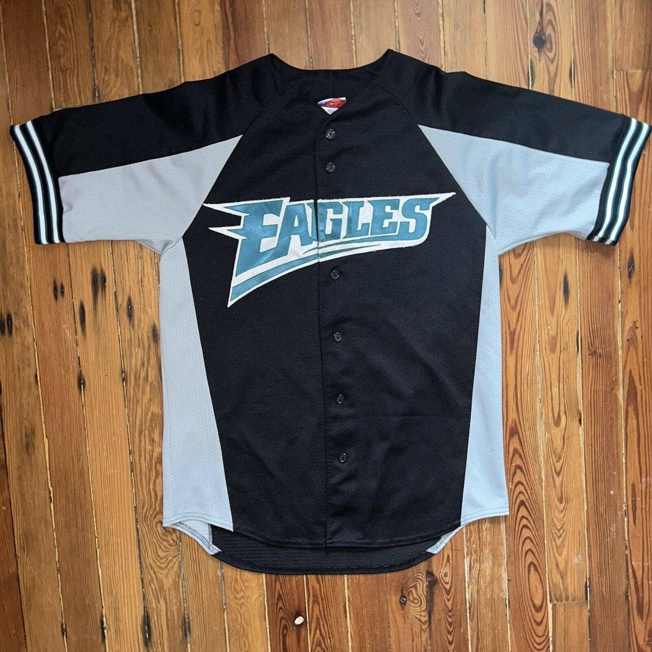Vintage Philadelphia Eagles Baseball Jersey Majestic - Depop