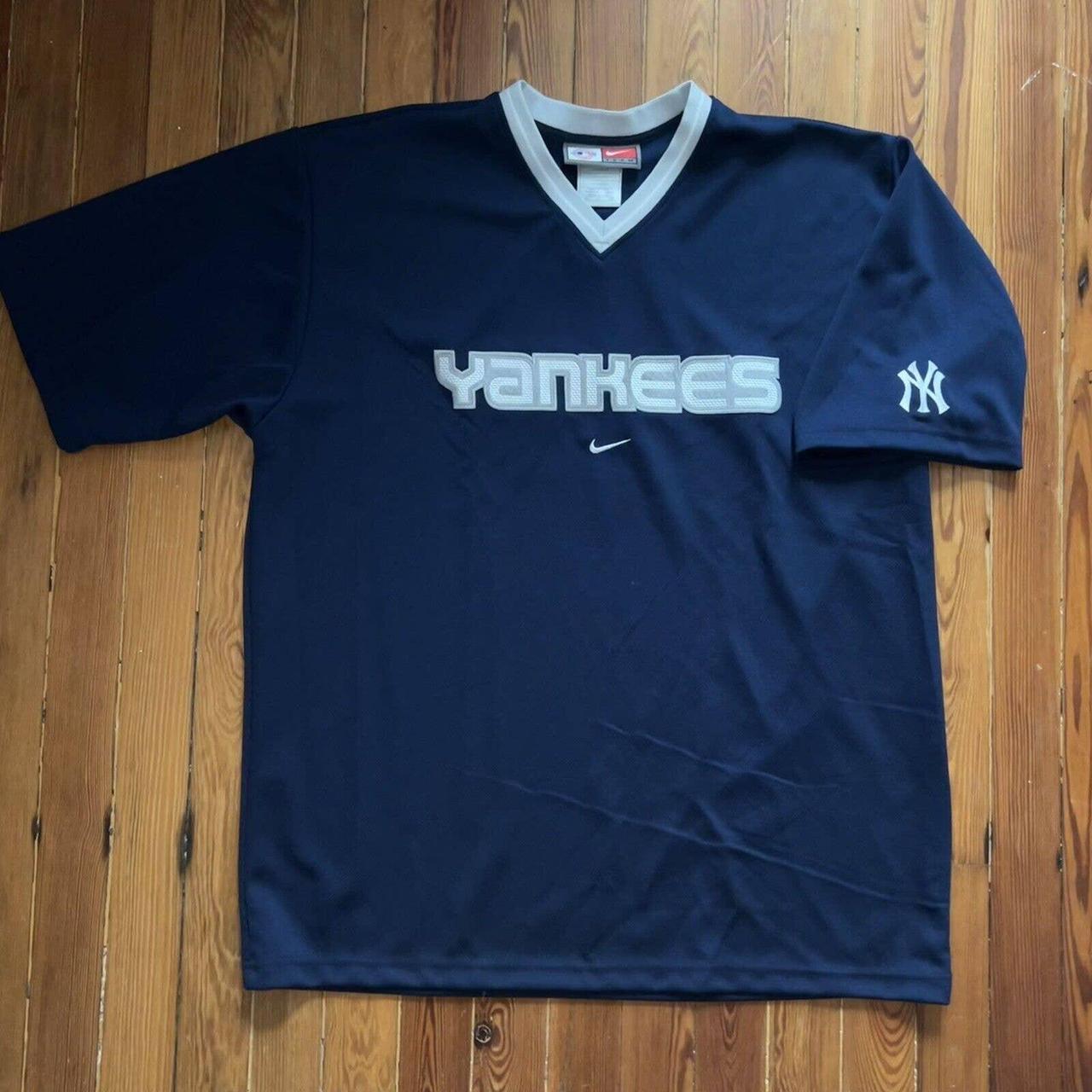 Yankees Nike Pullover Jersey. Center Swoosh. Size - Depop