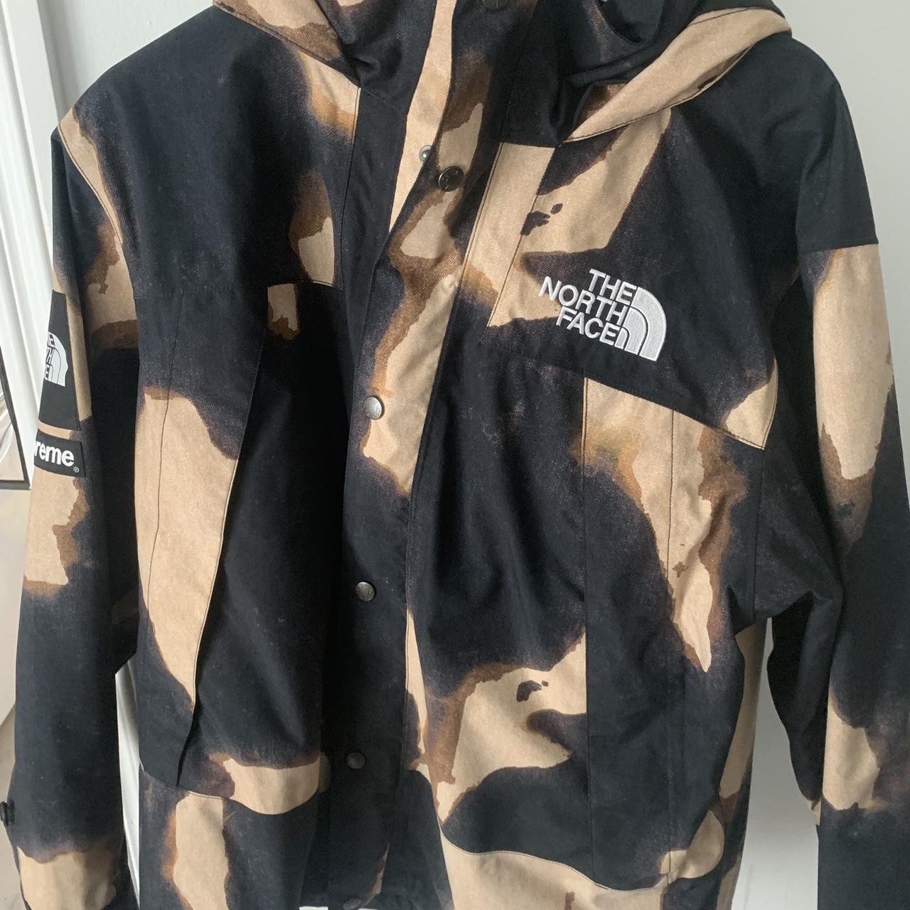 Supreme northface Bleached Denim Pants Size l Supreme x The North Face Bleached Denim Print Mountain Jacket \u0027Black\u0027