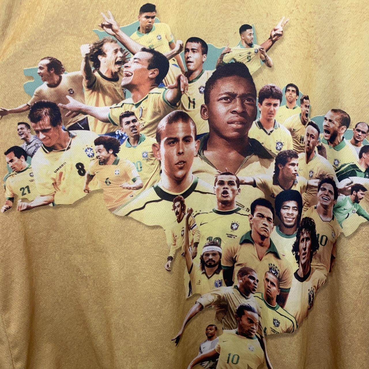 Vintage Brazil World Cup Soccer Jersey #11 - Depop