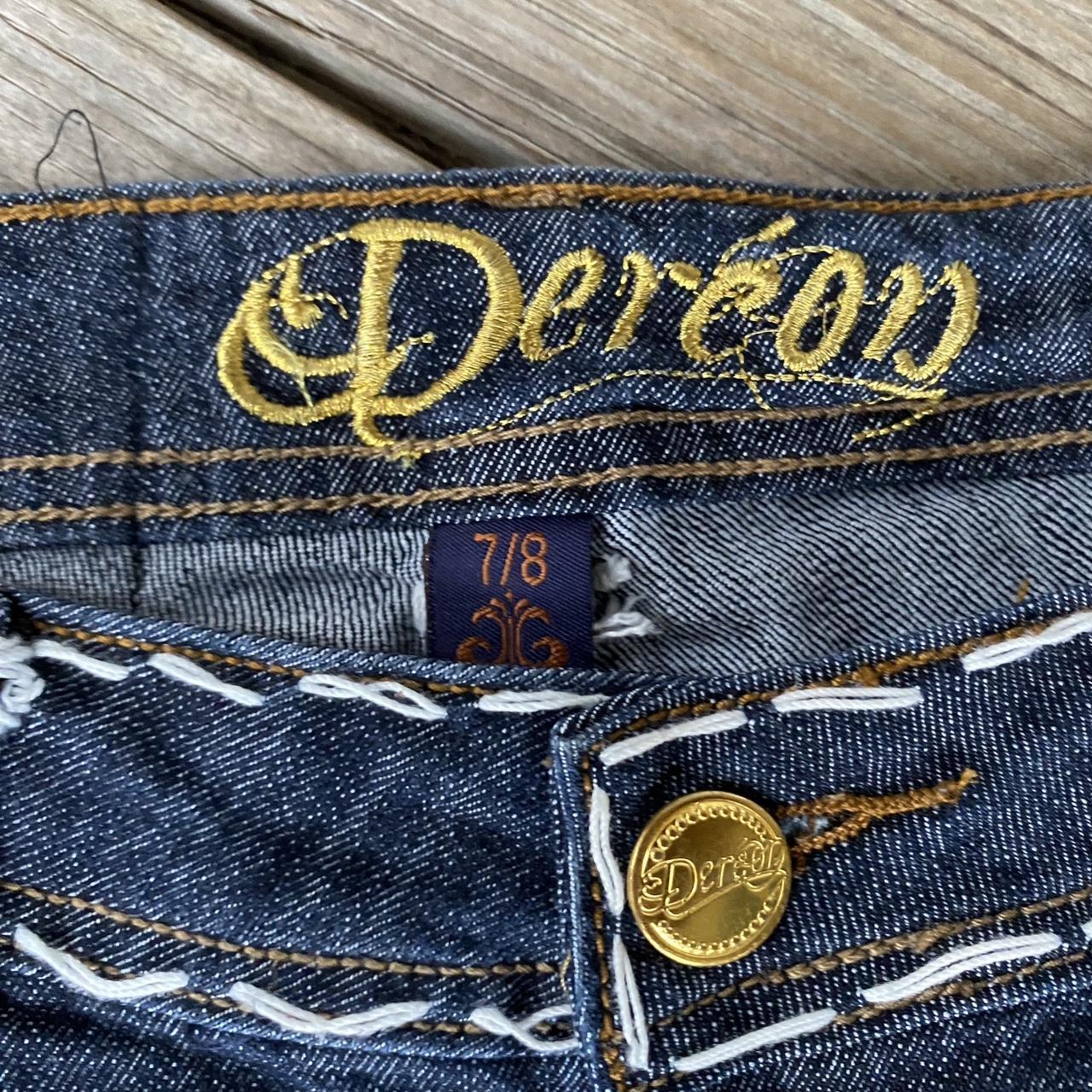 Y2k early 2000s dereon beyonce brand jeans with back