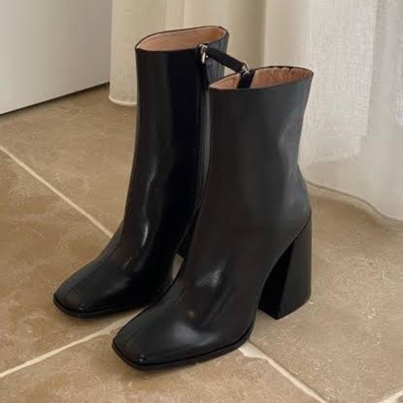ALIAS MAE ALANA LEATHER BOOT Black size 38 Current... Depop