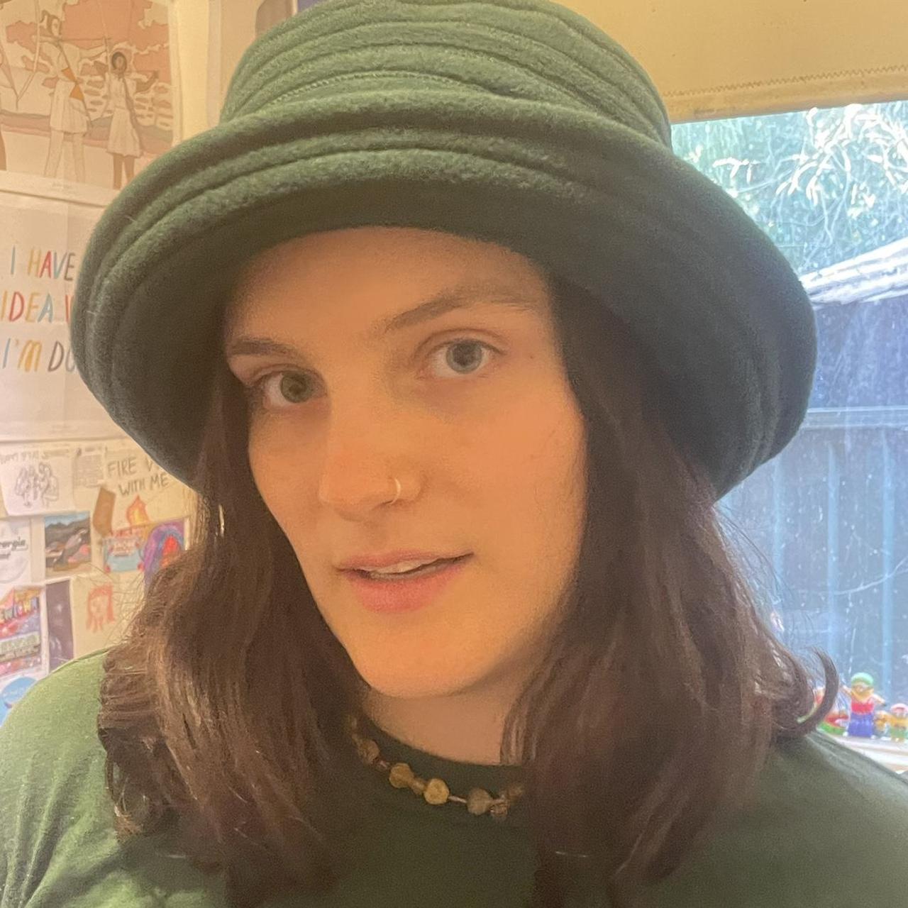 Caterina Lucci High Crowned Bucket Hat Italian Depop