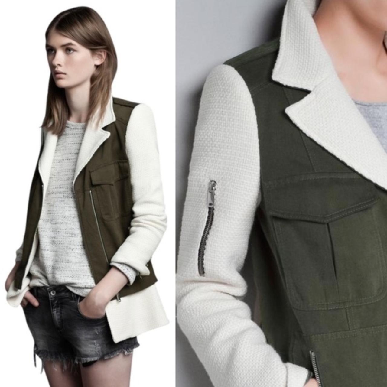 Zara Women's White Jacket Depop