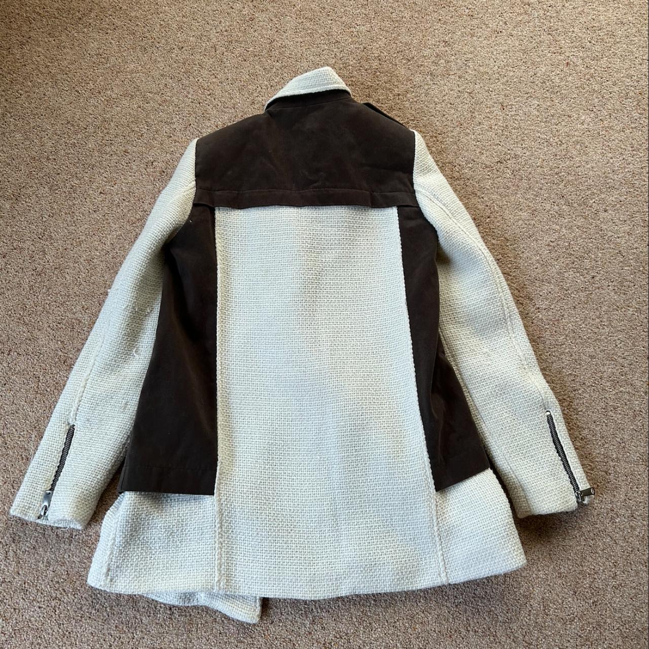 Zara Women's White Jacket Depop