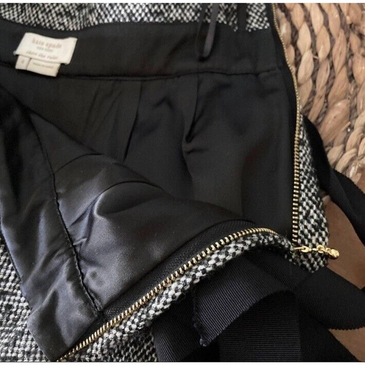 Kate Spade New York Women's Black and White Skirt | Depop