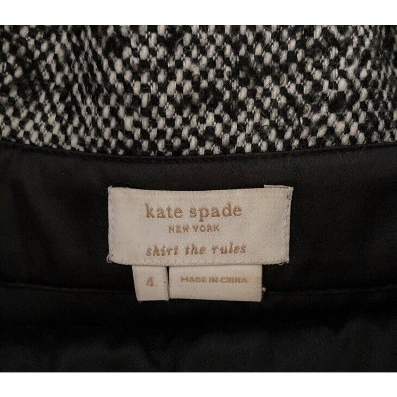 Kate Spade New York Women's Black and White Skirt | Depop