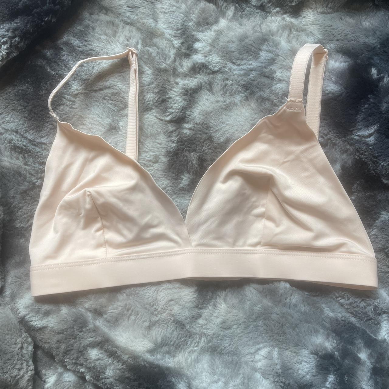 Triangl Women's White and Pink Bikini-and-tankini-tops | Depop