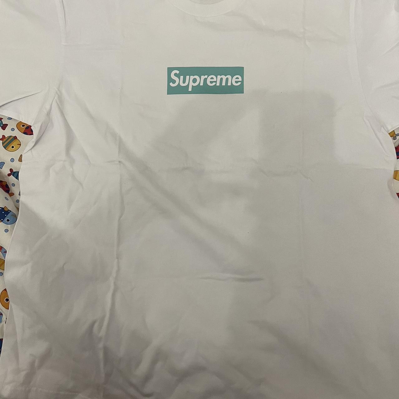 Supreme Tiffany box logo tee Just wore one time... - Depop