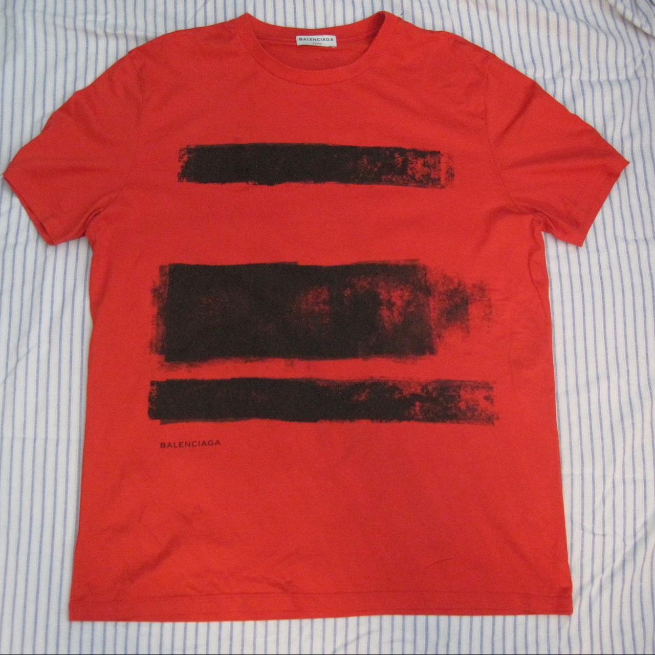 Balenciaga Men's Red T-shirt | Depop