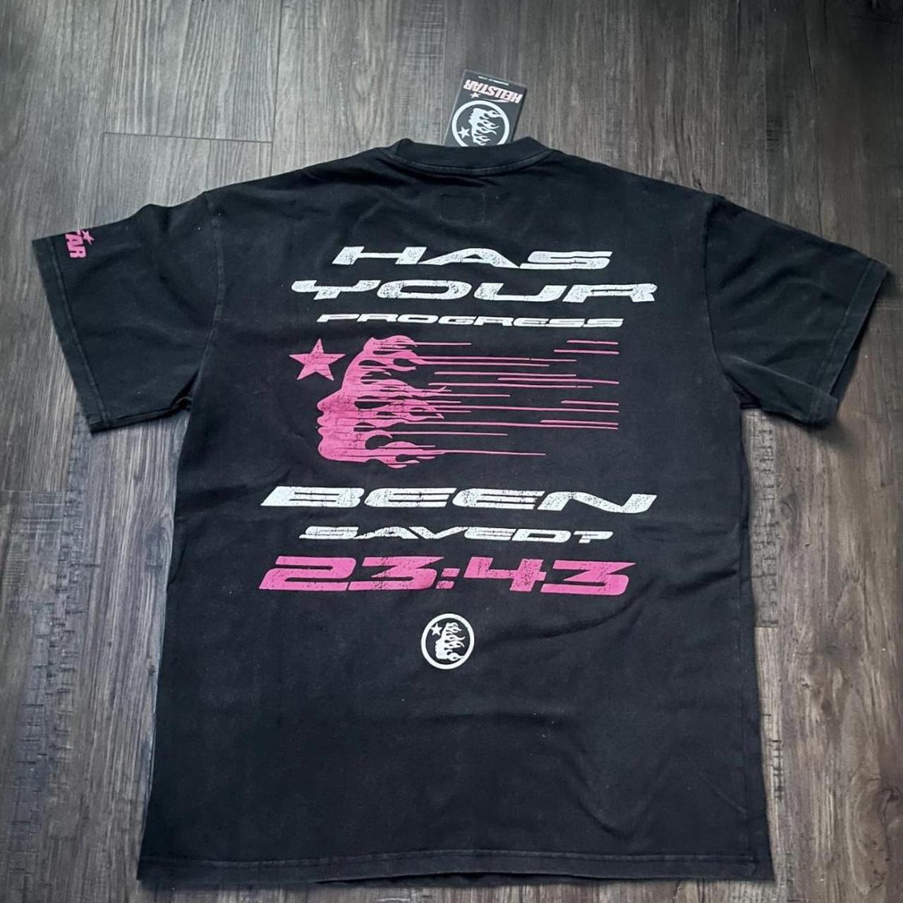 Red rhinestone Sp5der Tee | Depop