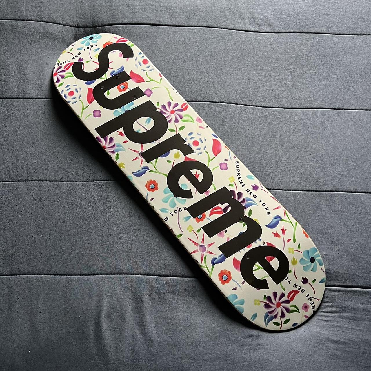 Supreme AirBrushed Floral SkateBoard Deck    Brand... - Depop